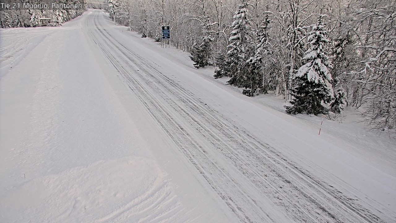 Weather Camera Image Road 21 Muonio Pahtonen, Muonio, Lappi