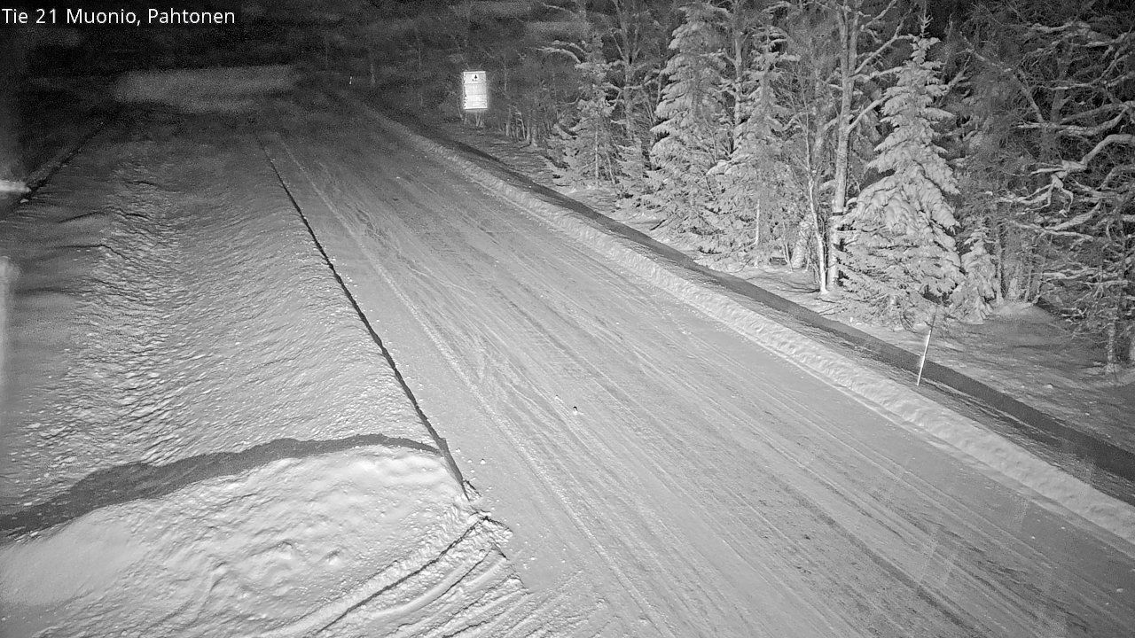 Weather Camera Image Väg 21 Muonio Pahtonen, Muonio, Lappi