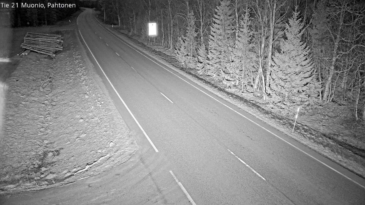 Weather Camera Image Väg 21 Muonio Pahtonen, Muonio, Lappi