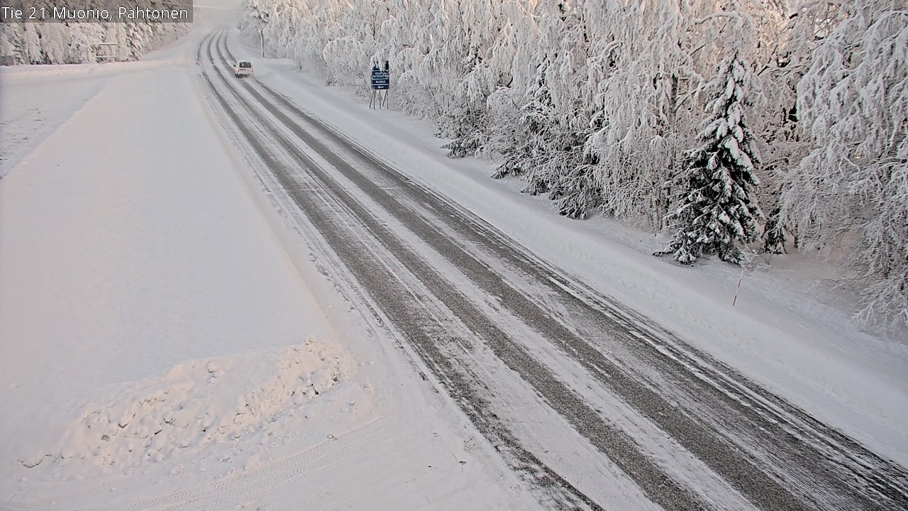 Weather Camera Image Road 21 Muonio Pahtonen, Muonio, Lappi