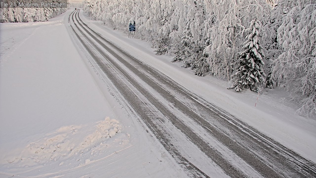 Weather Camera Image Road 21 Muonio Pahtonen, Muonio, Lappi