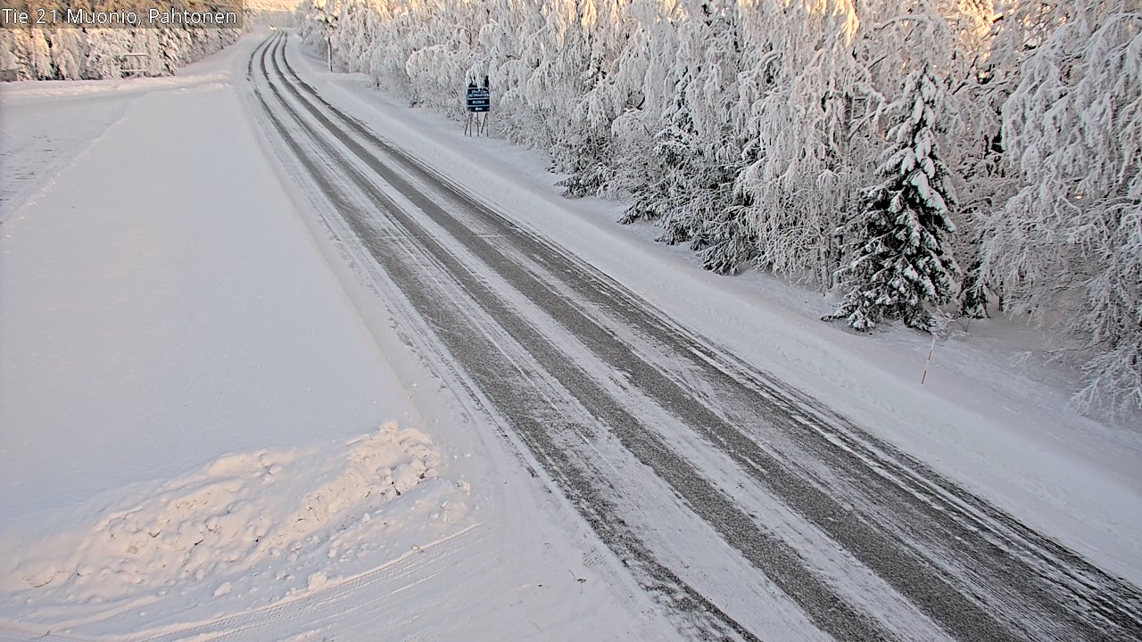Weather Camera Image Road 21 Muonio Pahtonen, Muonio, Lappi