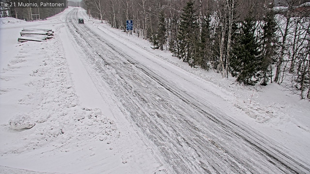Weather Camera Image Road 21 Muonio Pahtonen, Muonio, Lappi