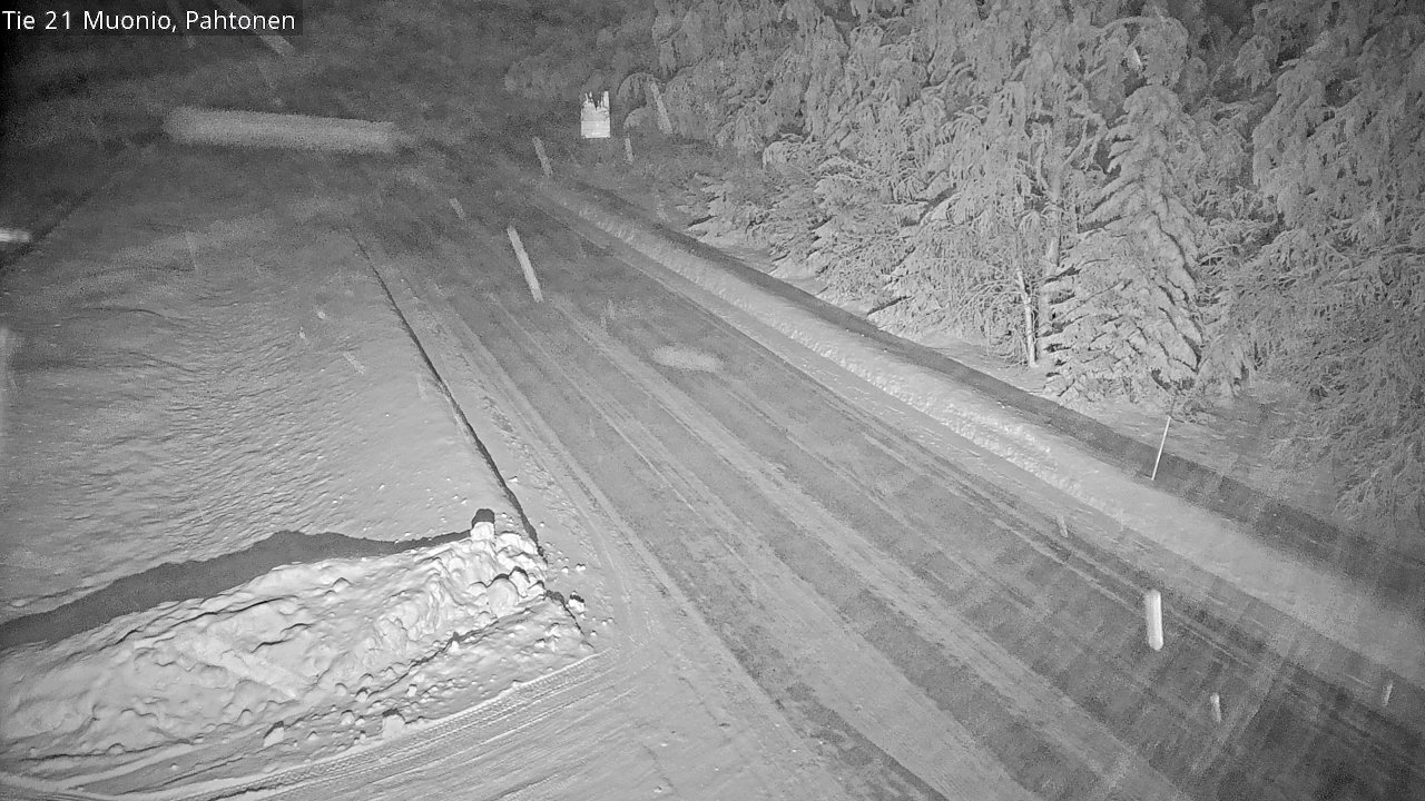 Weather Camera Image Väg 21 Muonio Pahtonen, Muonio, Lappi