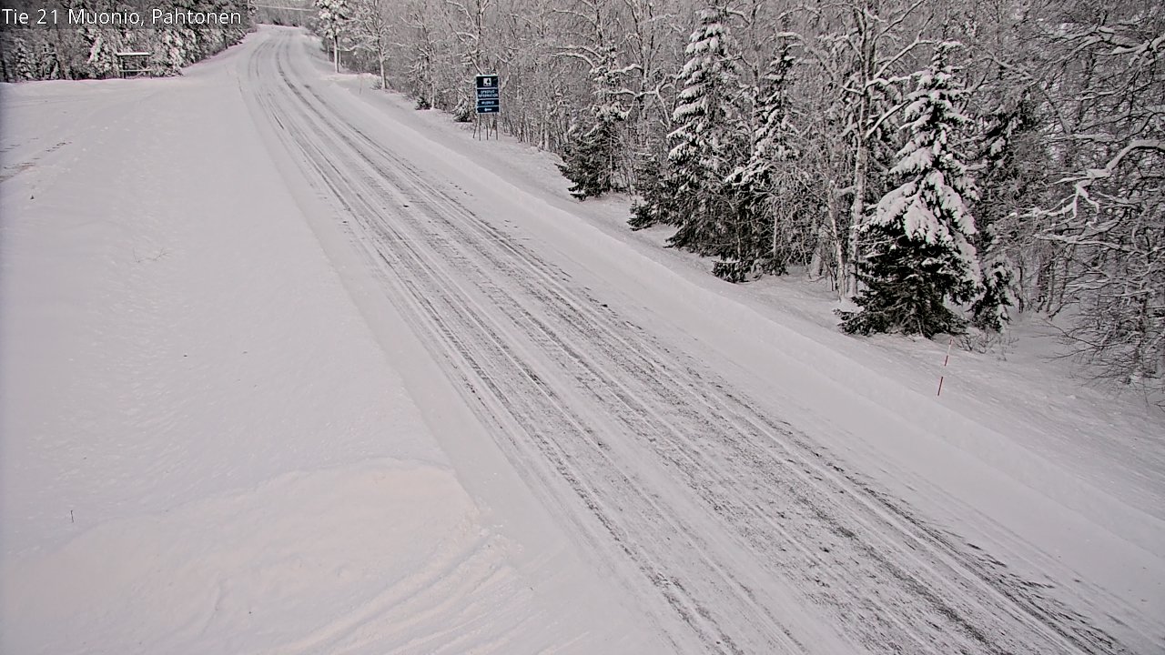 Weather Camera Image Road 21 Muonio Pahtonen, Muonio, Lappi