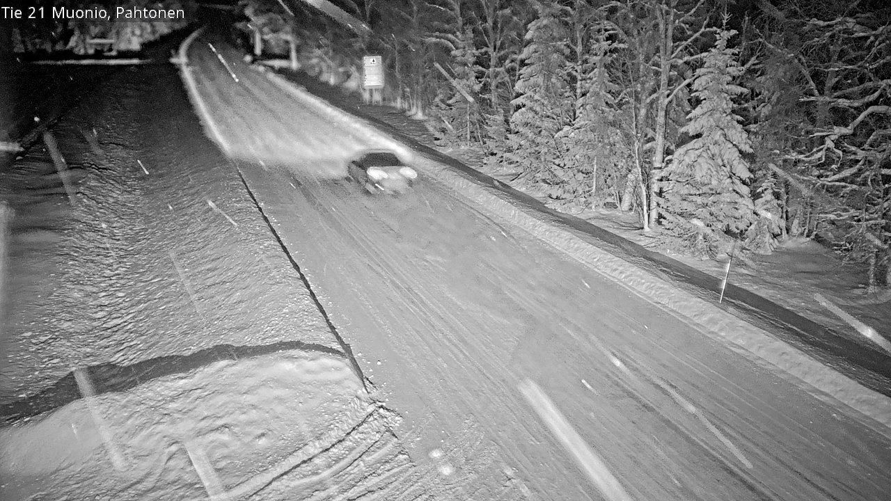Weather Camera Image Väg 21 Muonio Pahtonen, Muonio, Lappi