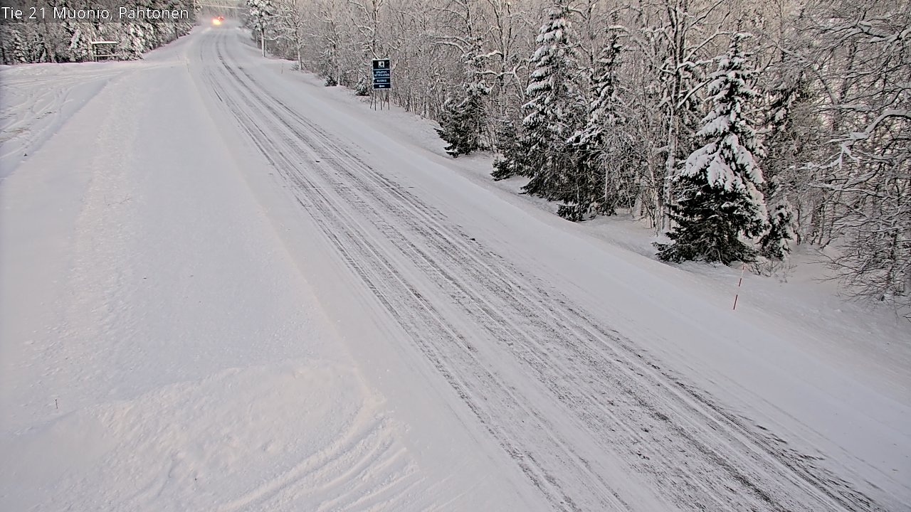 Weather Camera Image Road 21 Muonio Pahtonen, Muonio, Lappi