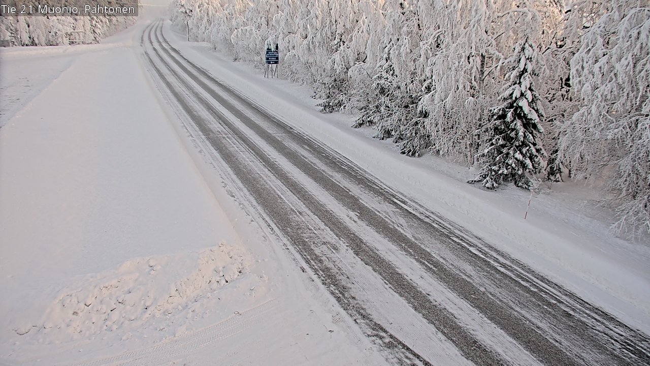 Weather Camera Image Road 21 Muonio Pahtonen, Muonio, Lappi