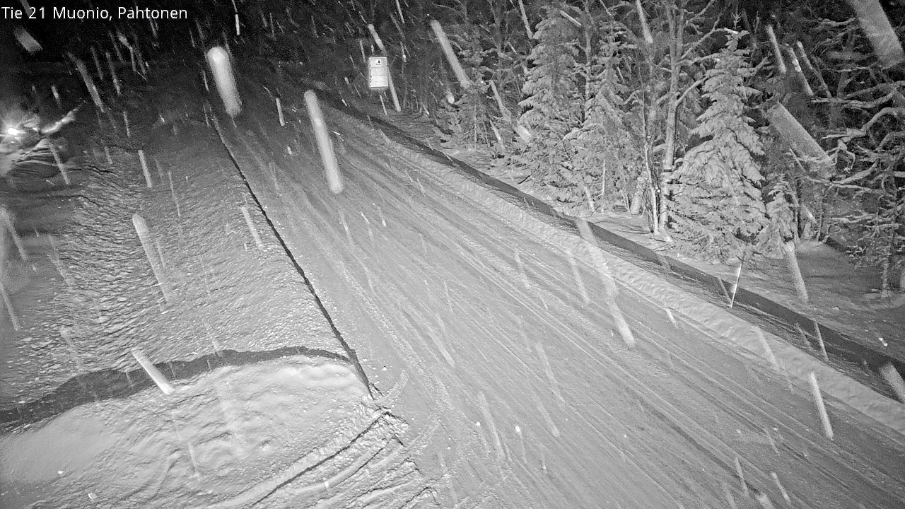 Weather Camera Image Väg 21 Muonio Pahtonen, Muonio, Lappi
