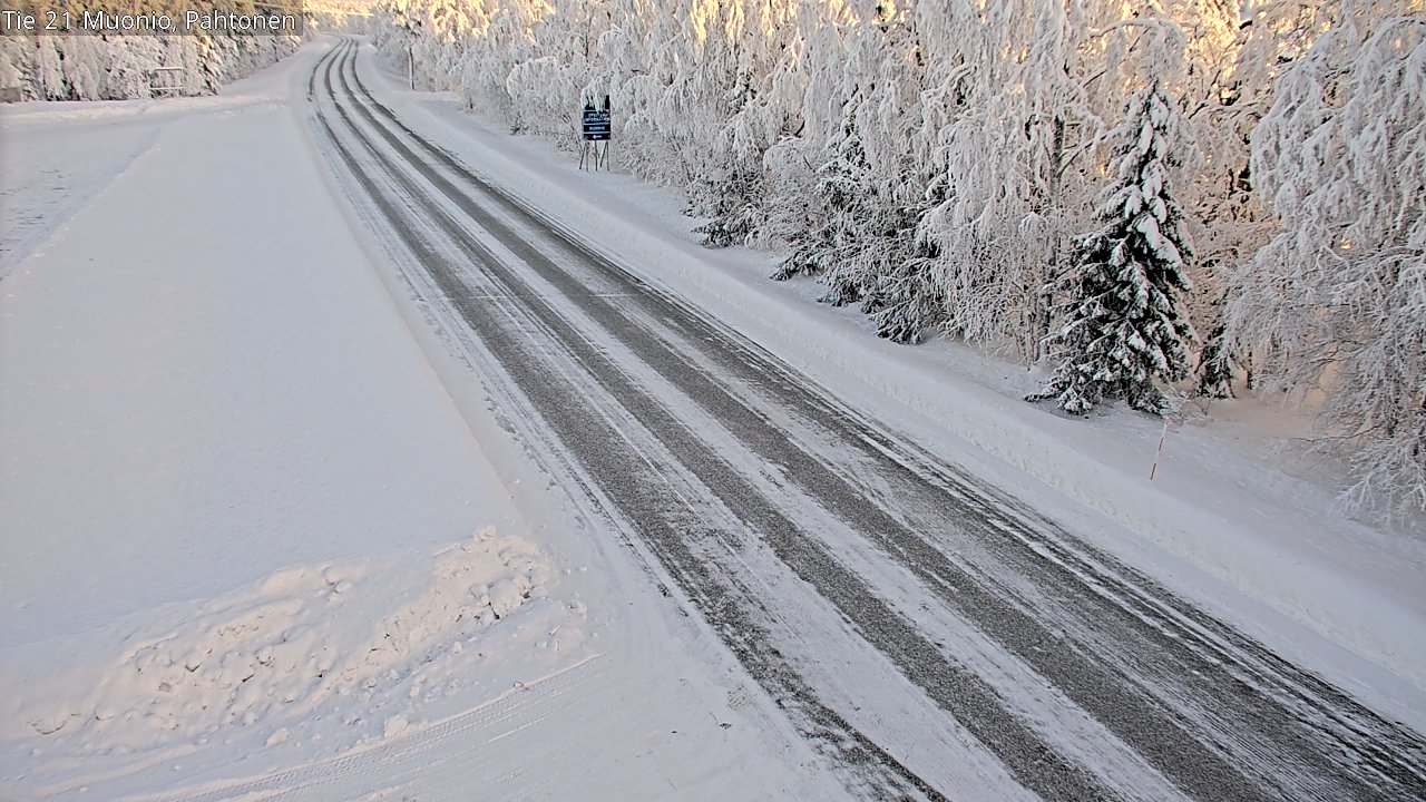 Weather Camera Image Road 21 Muonio Pahtonen, Muonio, Lappi