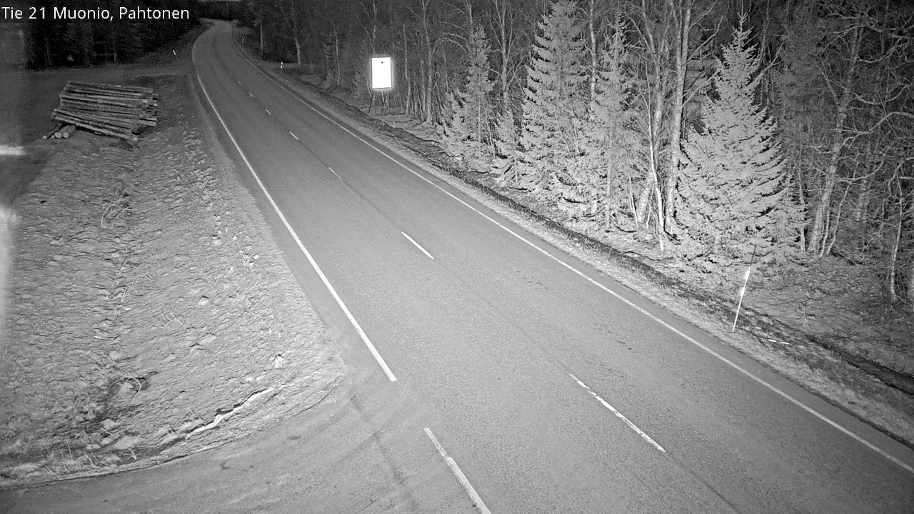 Weather Camera Image Väg 21 Muonio Pahtonen, Muonio, Lappi