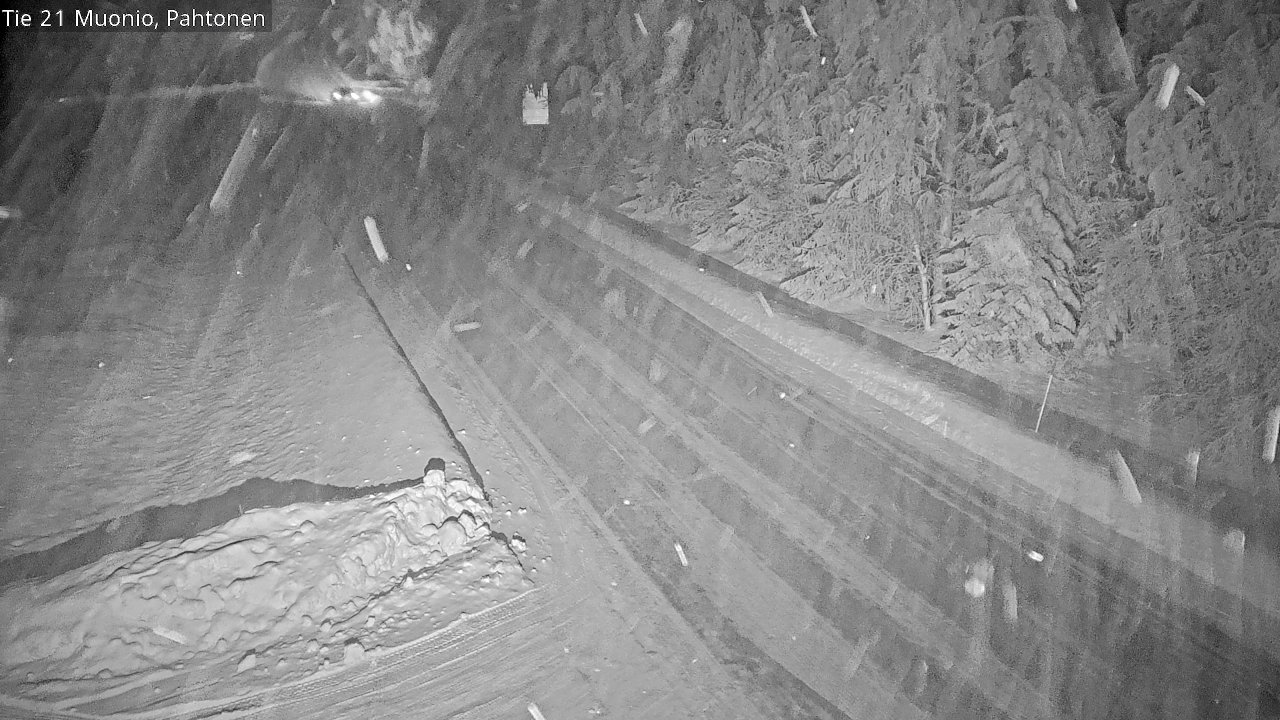 Weather Camera Image Väg 21 Muonio Pahtonen, Muonio, Lappi