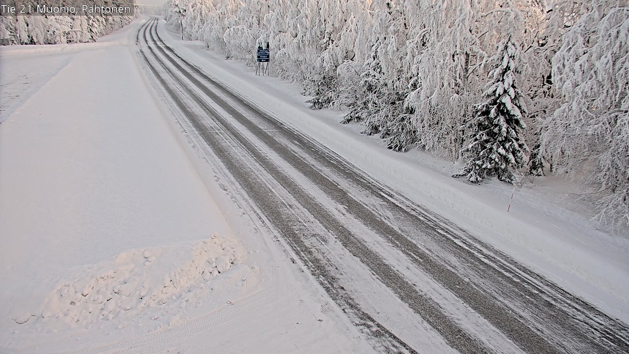 Weather Camera Image Road 21 Muonio Pahtonen, Muonio, Lappi