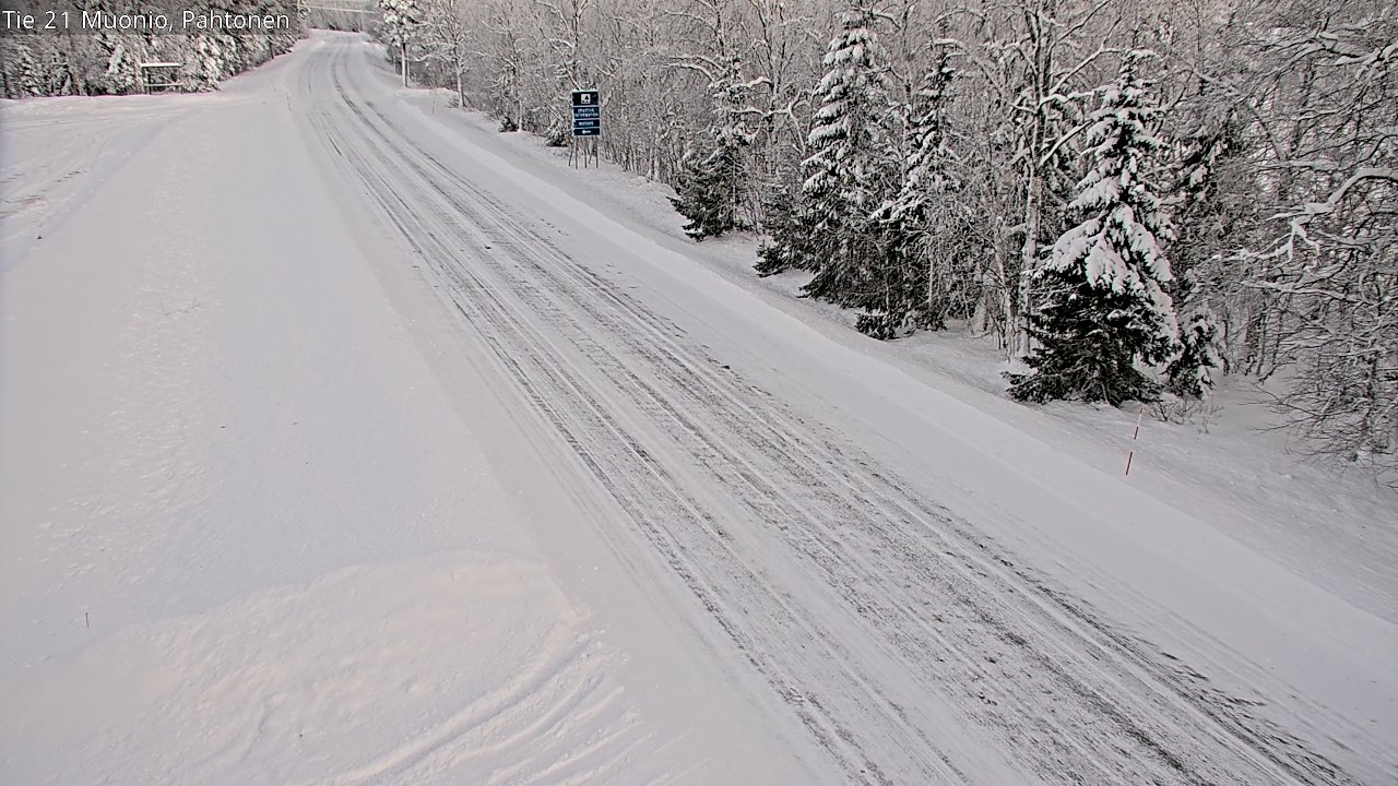 Weather Camera Image Road 21 Muonio Pahtonen, Muonio, Lappi