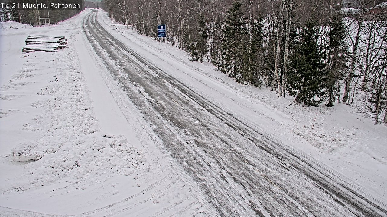 Weather Camera Image Road 21 Muonio Pahtonen, Muonio, Lappi