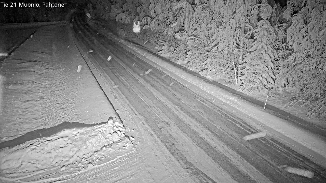 Weather Camera Image Väg 21 Muonio Pahtonen, Muonio, Lappi