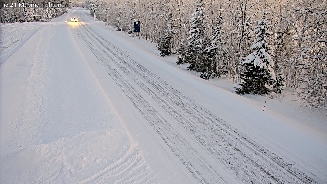 Weather Camera Image Road 21 Muonio Pahtonen, Muonio, Lappi