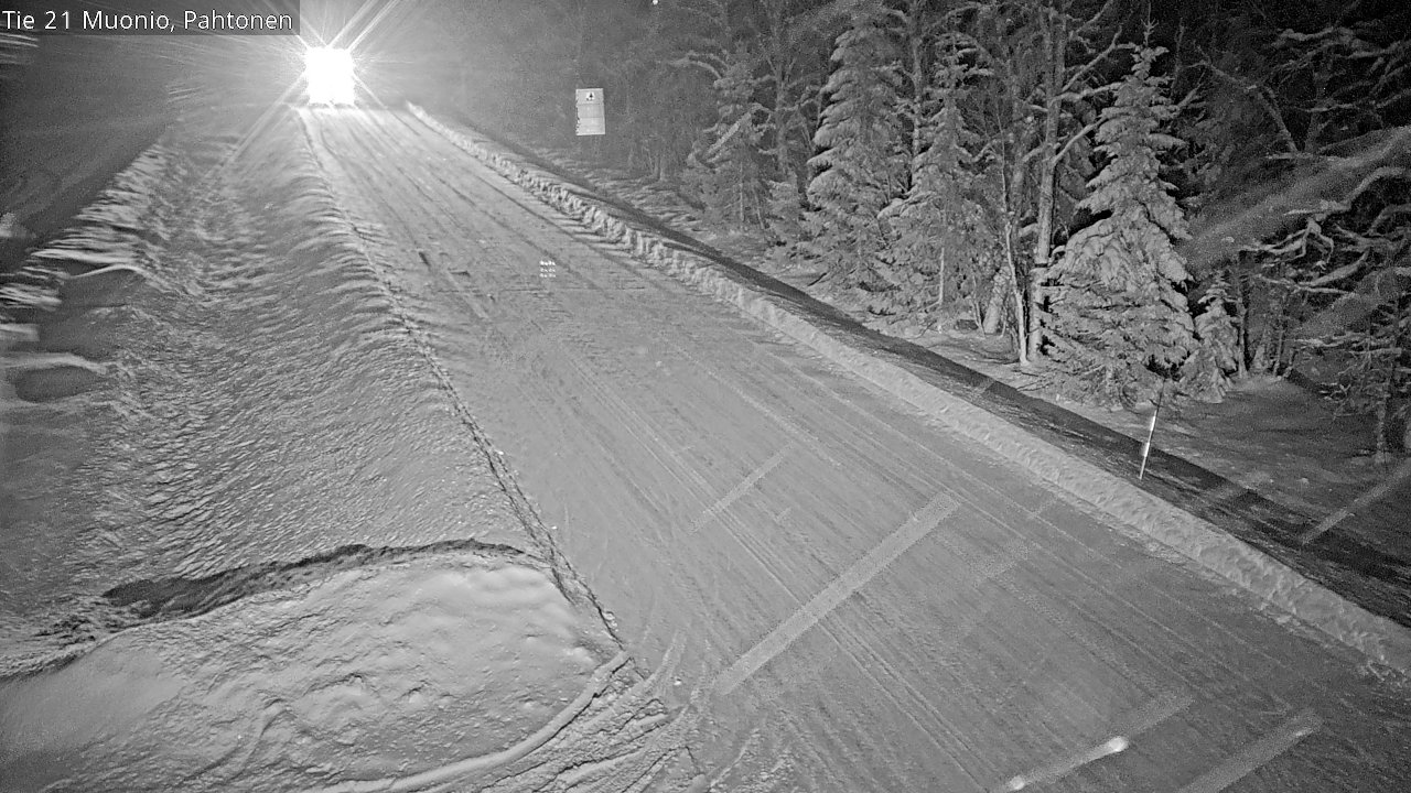 Weather Camera Image Väg 21 Muonio Pahtonen, Muonio, Lappi