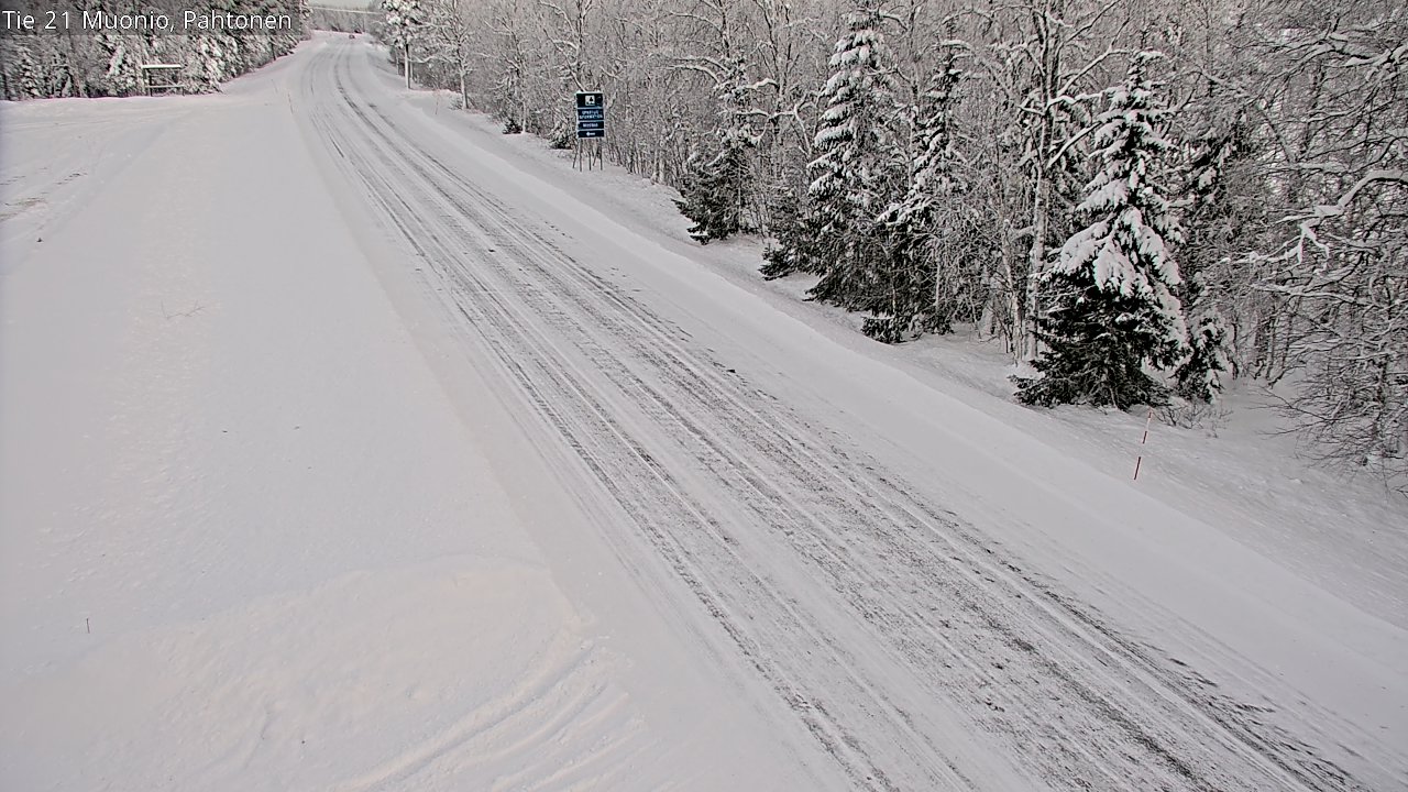 Weather Camera Image Road 21 Muonio Pahtonen, Muonio, Lappi