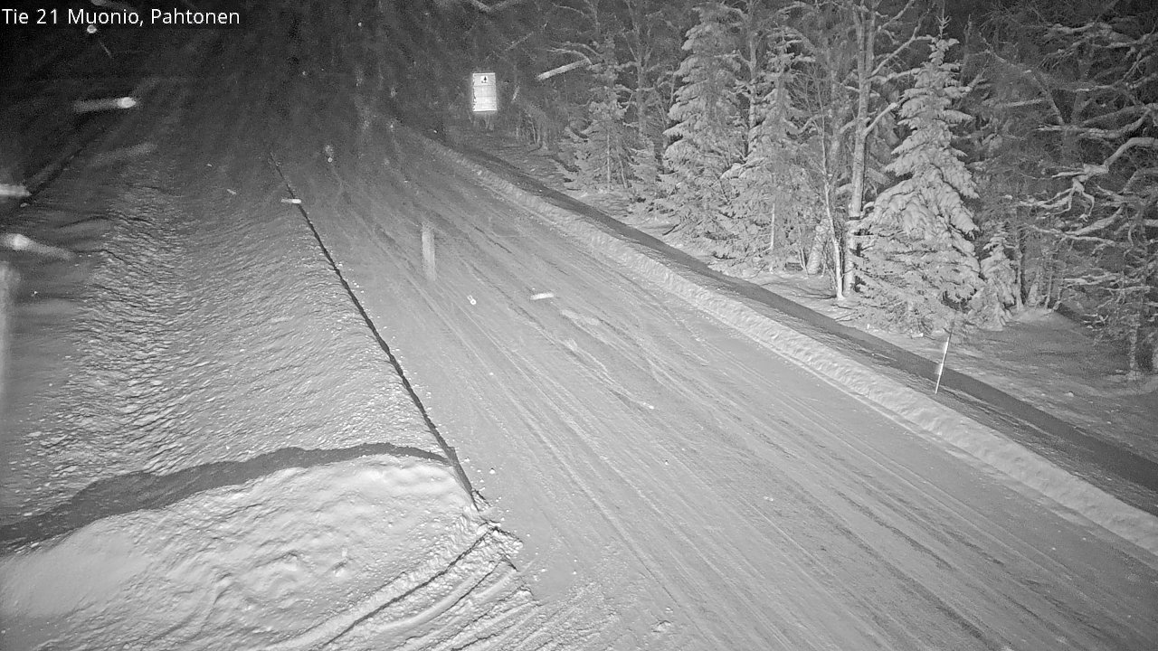 Weather Camera Image Väg 21 Muonio Pahtonen, Muonio, Lappi