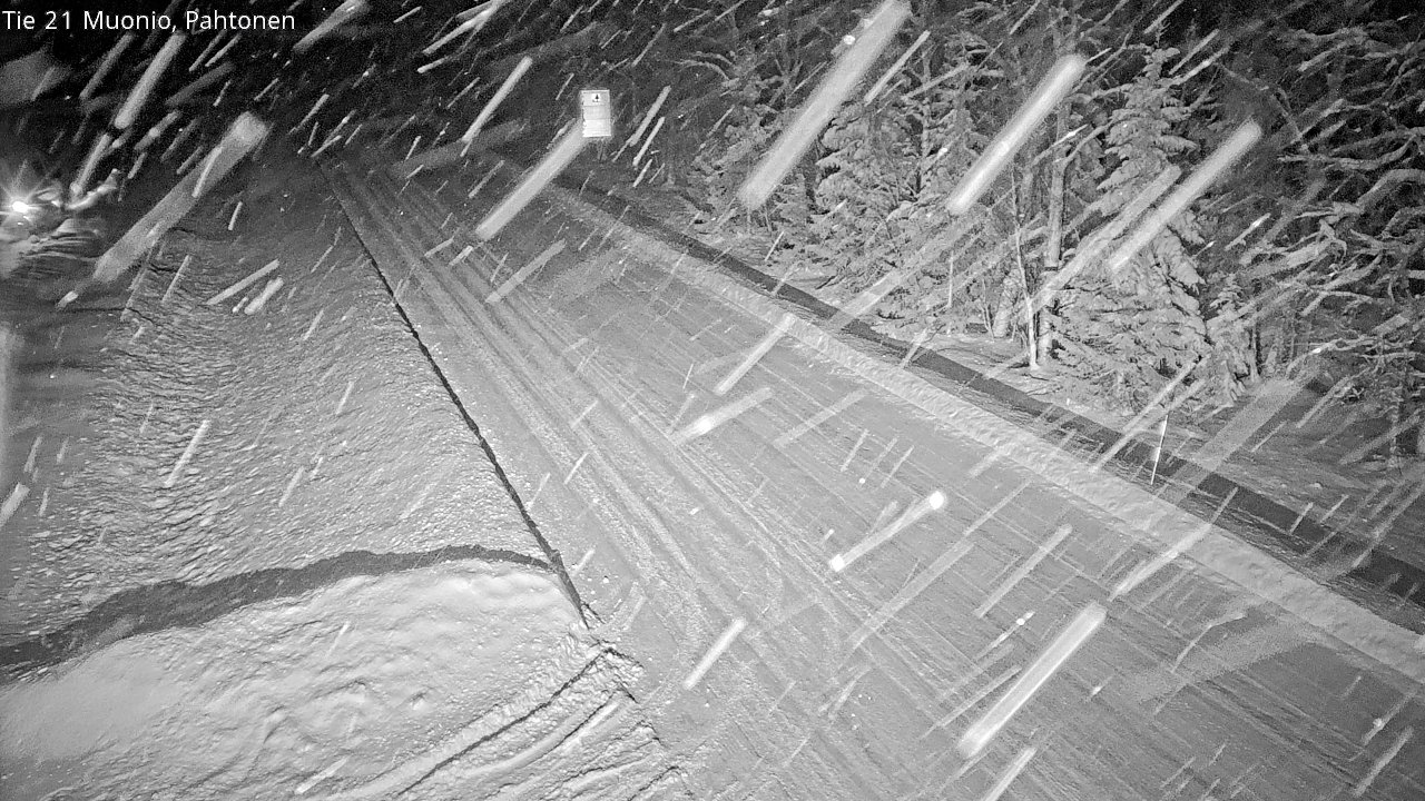 Weather Camera Image Väg 21 Muonio Pahtonen, Muonio, Lappi
