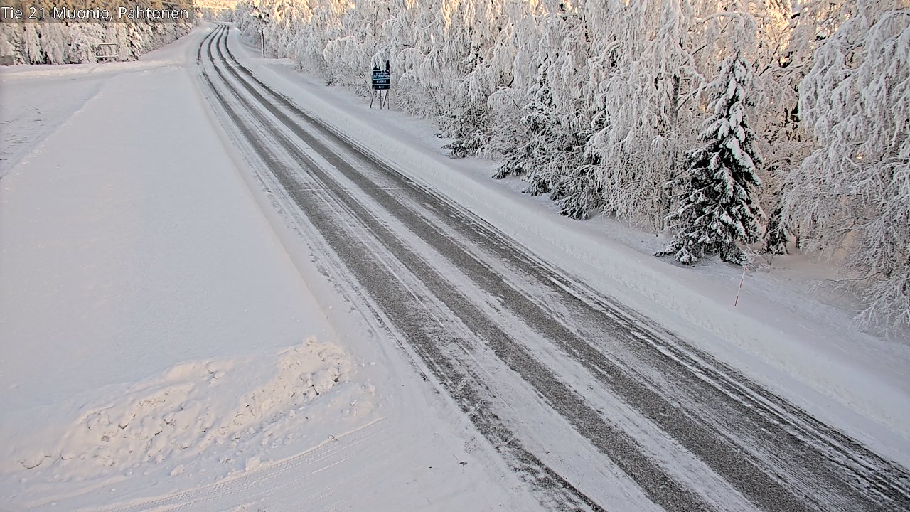 Weather Camera Image Road 21 Muonio Pahtonen, Muonio, Lappi