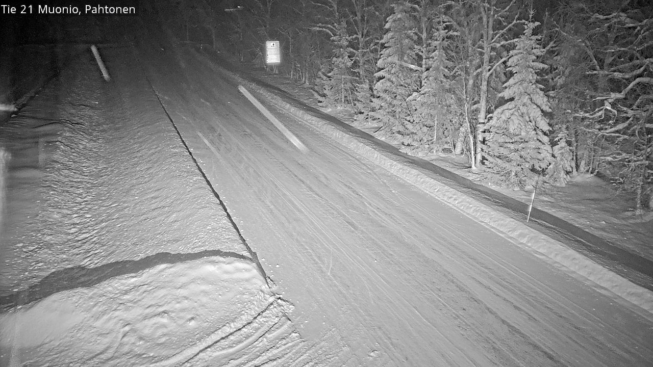 Weather Camera Image Väg 21 Muonio Pahtonen, Muonio, Lappi