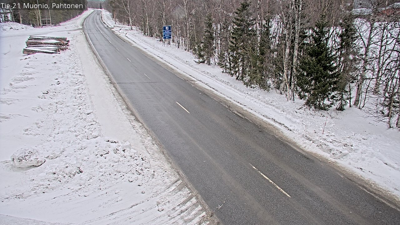 Weather Camera Image Väg 21 Muonio Pahtonen, Muonio, Lappi