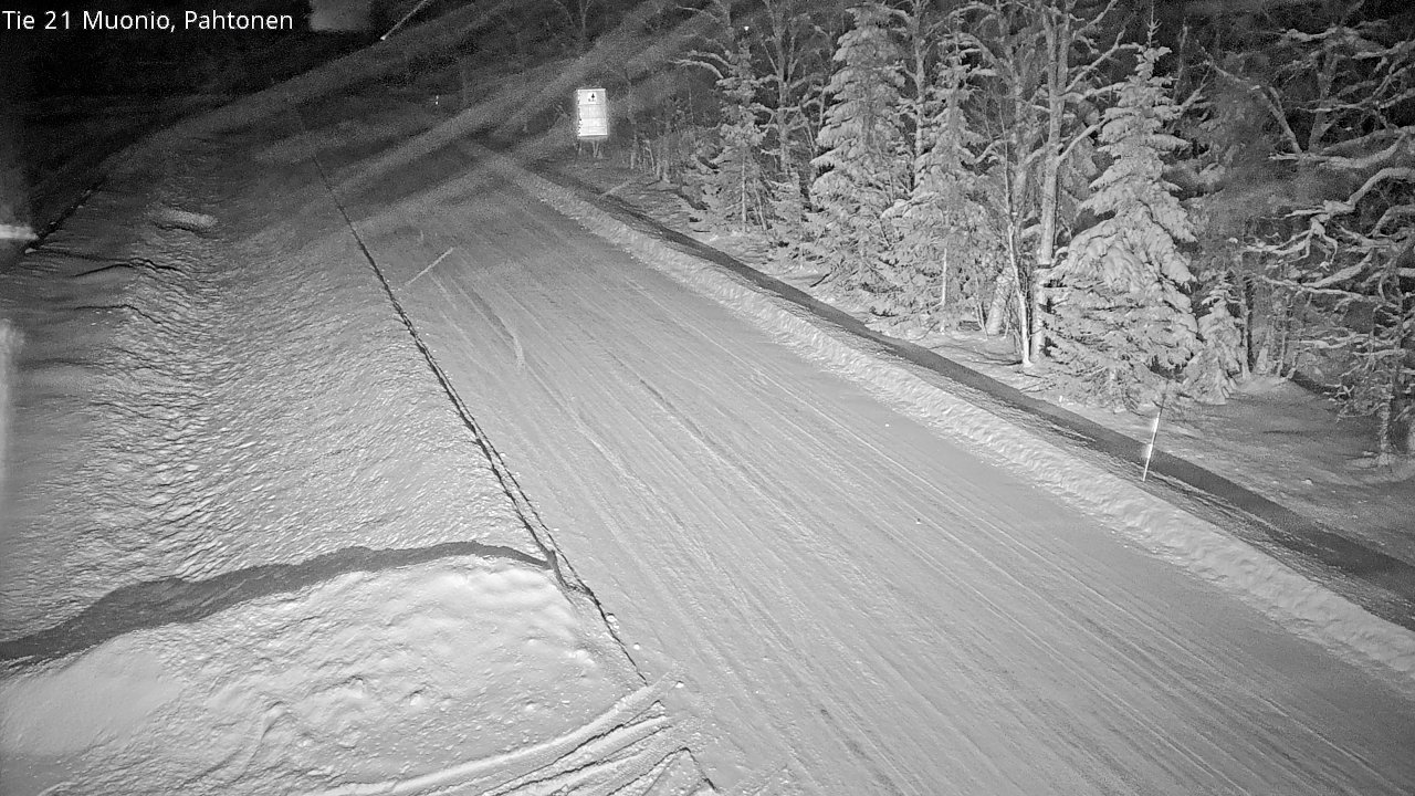 Weather Camera Image Väg 21 Muonio Pahtonen, Muonio, Lappi
