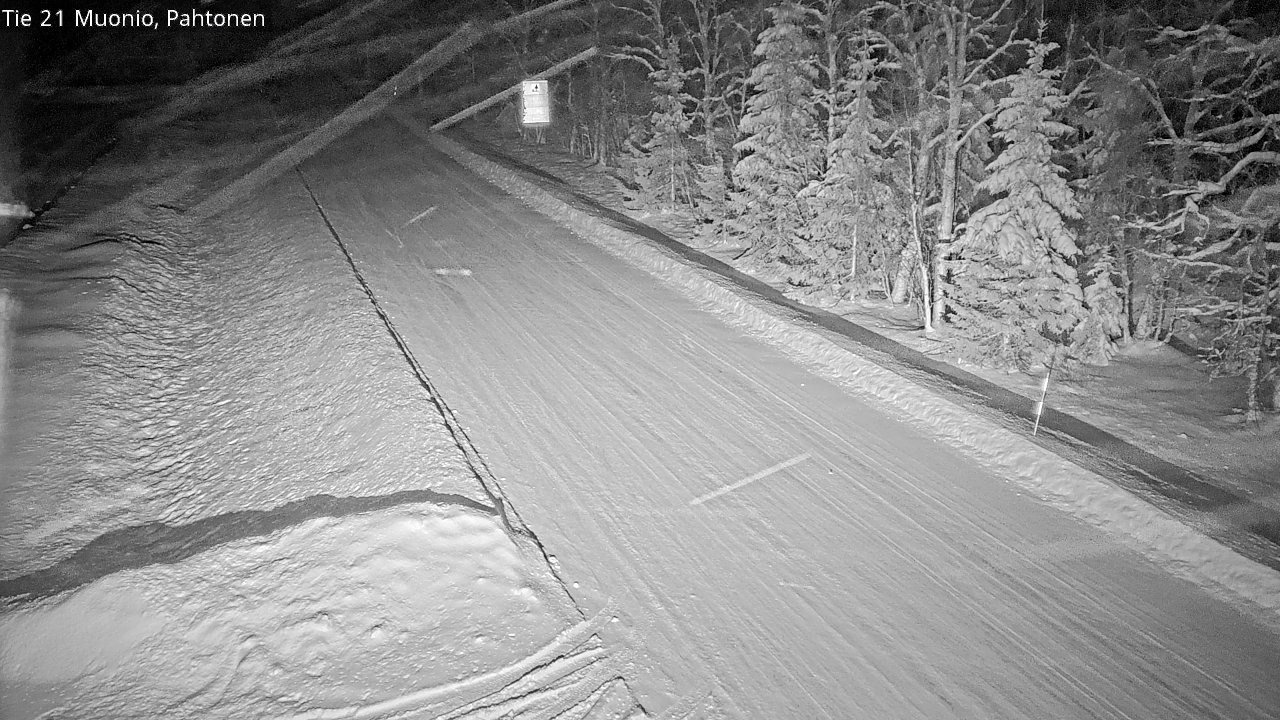 Weather Camera Image Väg 21 Muonio Pahtonen, Muonio, Lappi