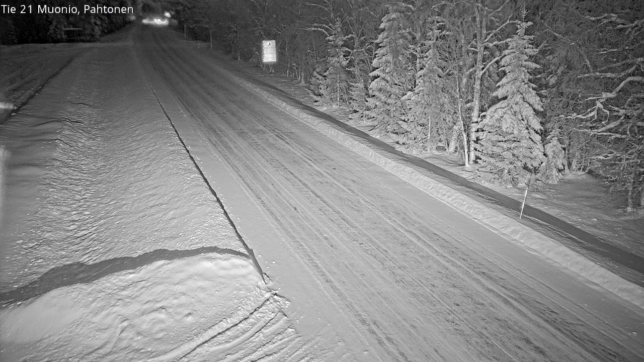 Weather Camera Image Road 21 Muonio Pahtonen, Muonio, Lappi