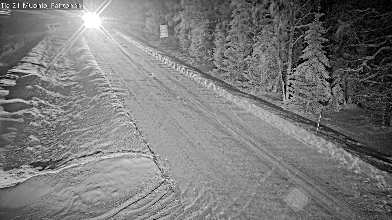 Weather Camera Image Road 21 Muonio Pahtonen, Muonio, Lappi