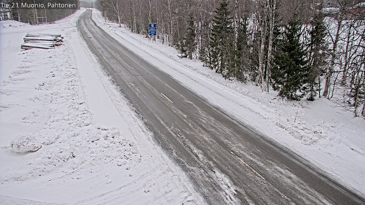 Weather Camera Image Road 21 Muonio Pahtonen, Muonio, Lappi