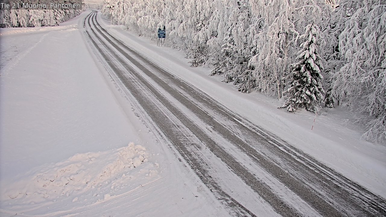 Weather Camera Image Road 21 Muonio Pahtonen, Muonio, Lappi