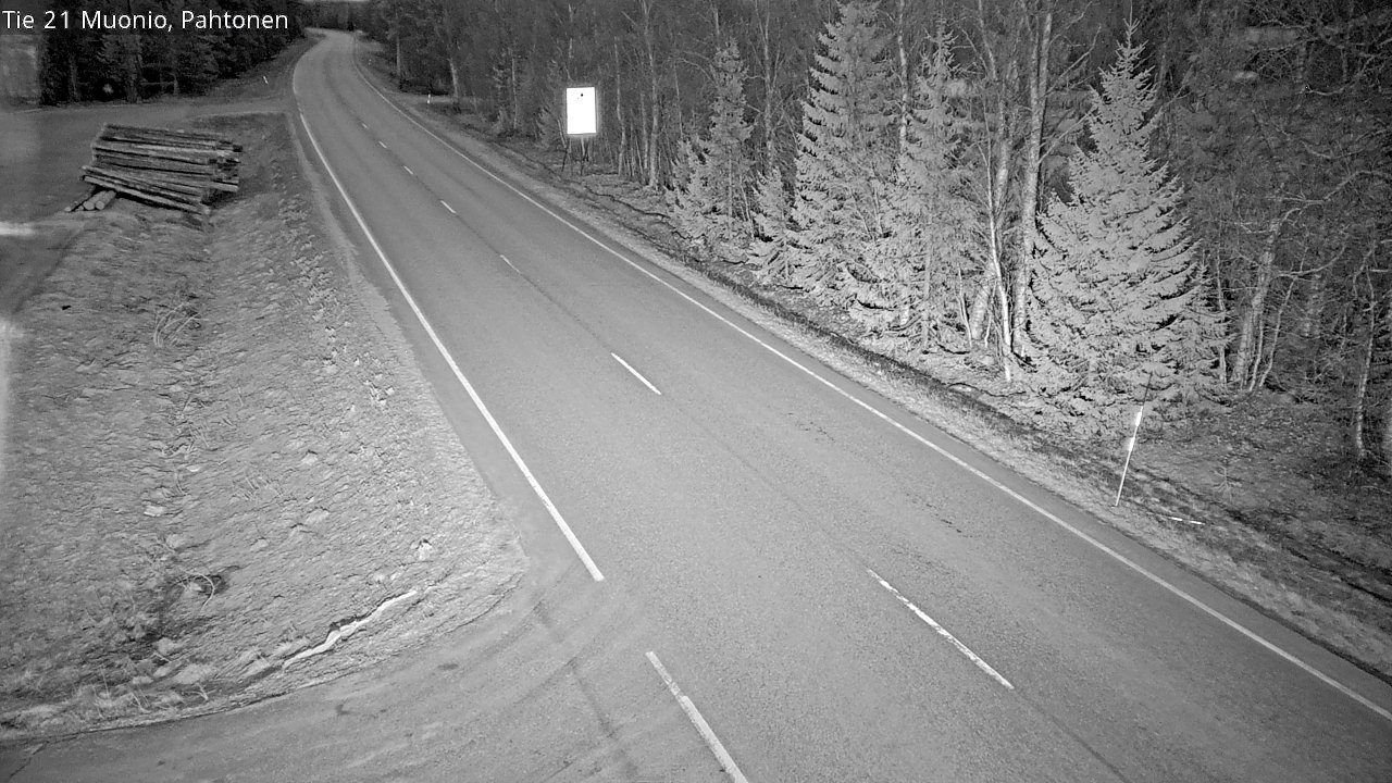 Weather Camera Image Väg 21 Muonio Pahtonen, Muonio, Lappi