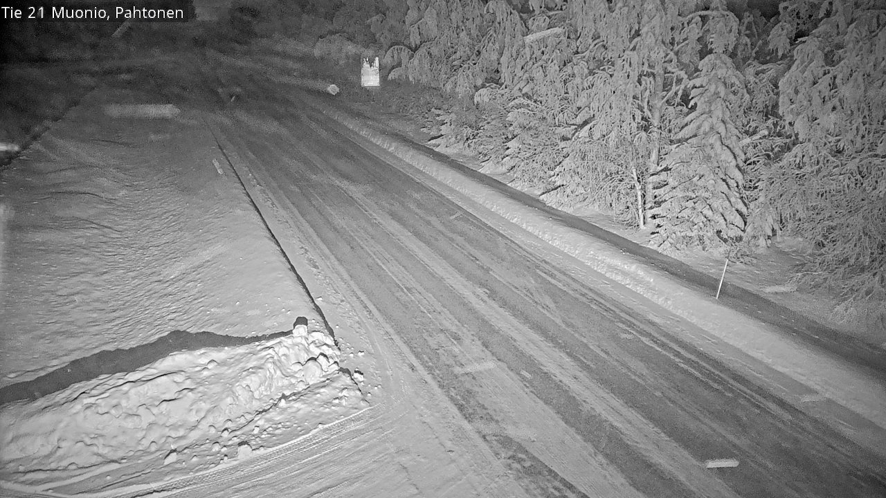 Weather Camera Image Väg 21 Muonio Pahtonen, Muonio, Lappi