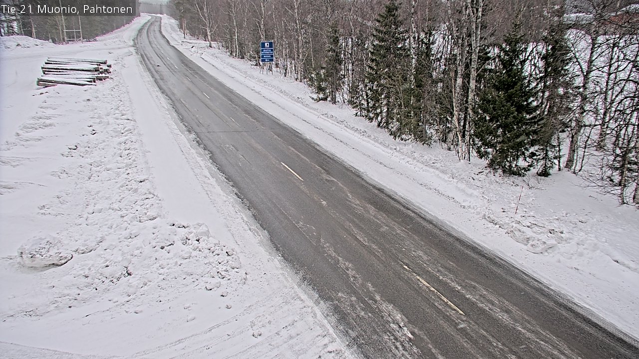 Weather Camera Image Road 21 Muonio Pahtonen, Muonio, Lappi