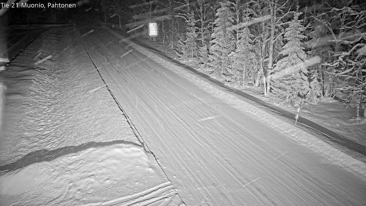 Weather Camera Image Väg 21 Muonio Pahtonen, Muonio, Lappi