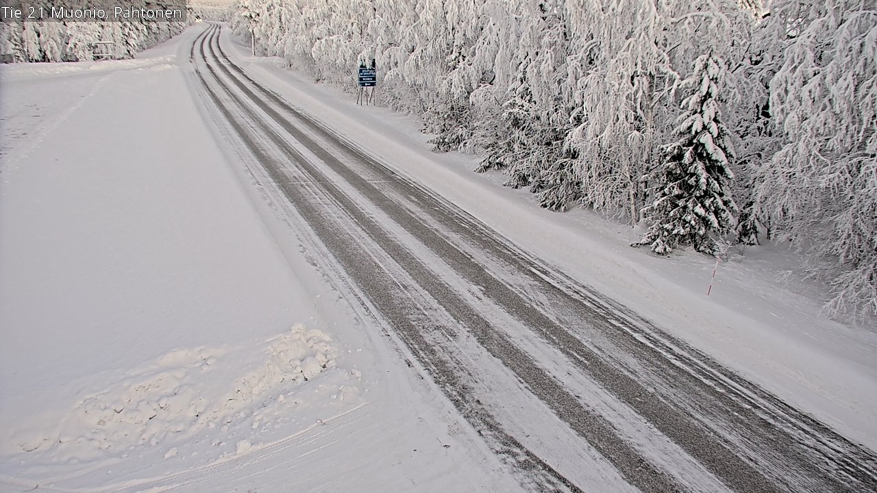 Weather Camera Image Road 21 Muonio Pahtonen, Muonio, Lappi