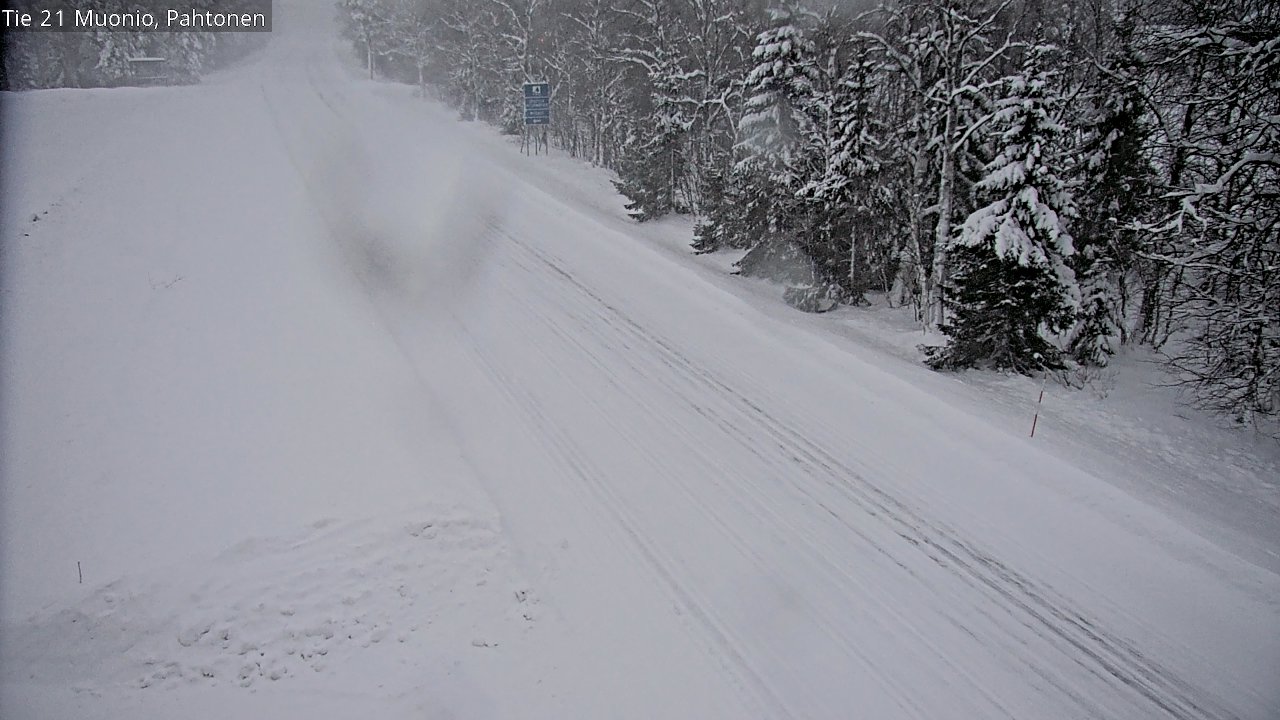 Weather Camera Image Väg 21 Muonio Pahtonen, Muonio, Lappi