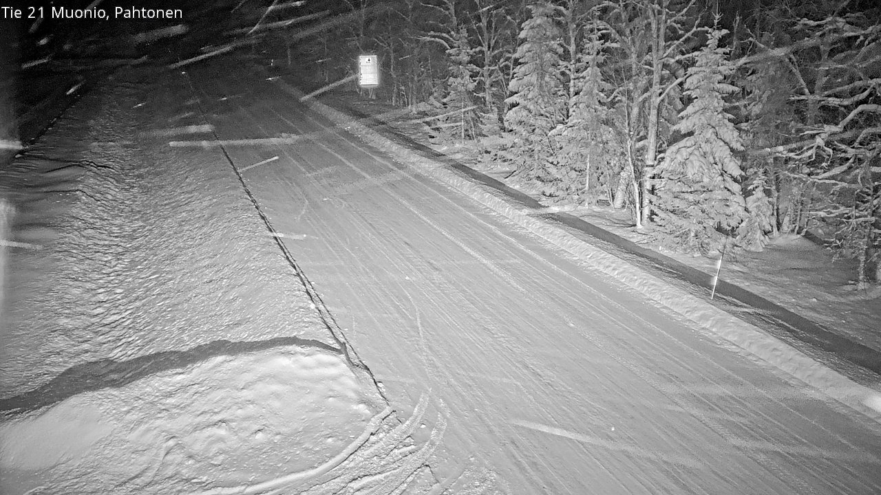 Weather Camera Image Väg 21 Muonio Pahtonen, Muonio, Lappi