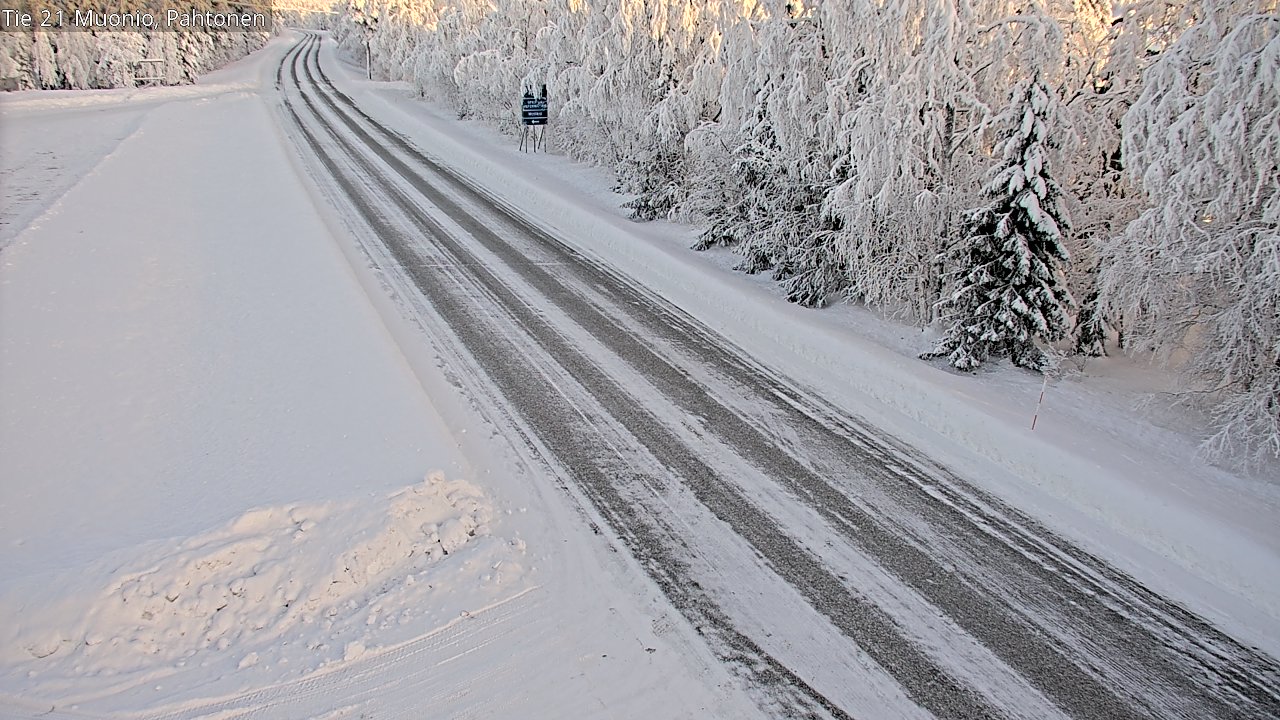 Weather Camera Image Road 21 Muonio Pahtonen, Muonio, Lappi