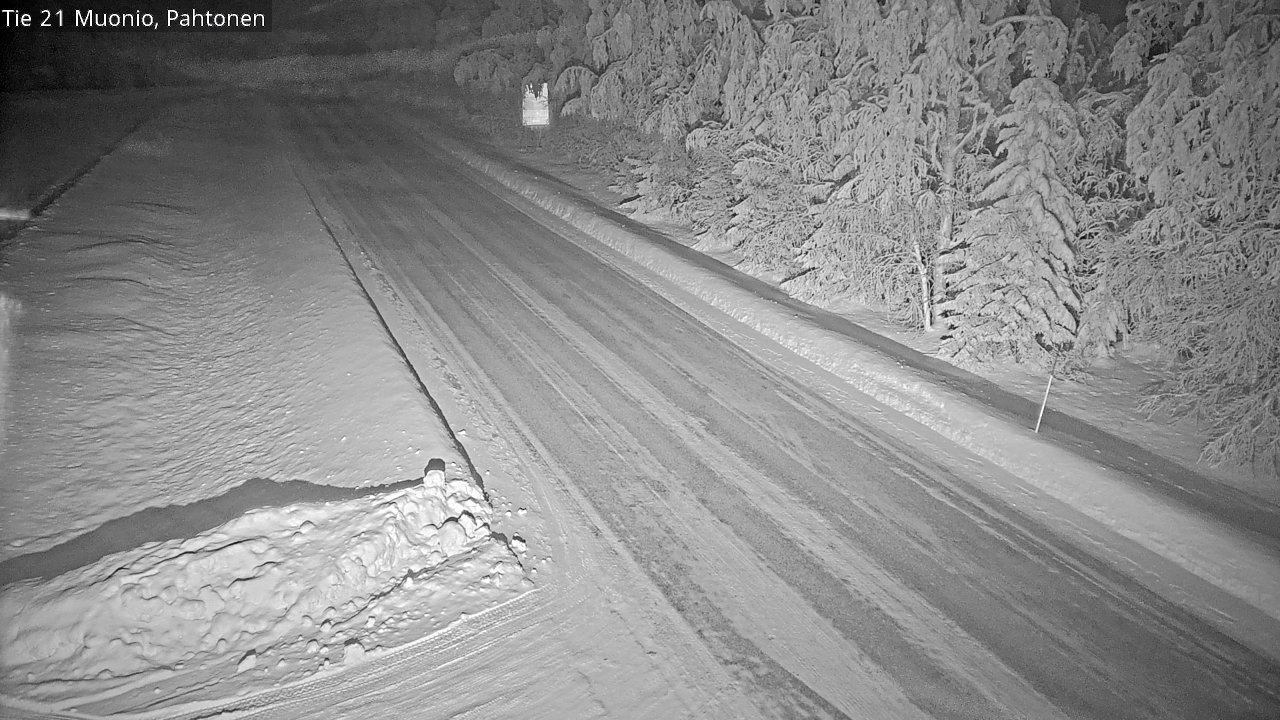 Weather Camera Image Road 21 Muonio Pahtonen, Muonio, Lappi