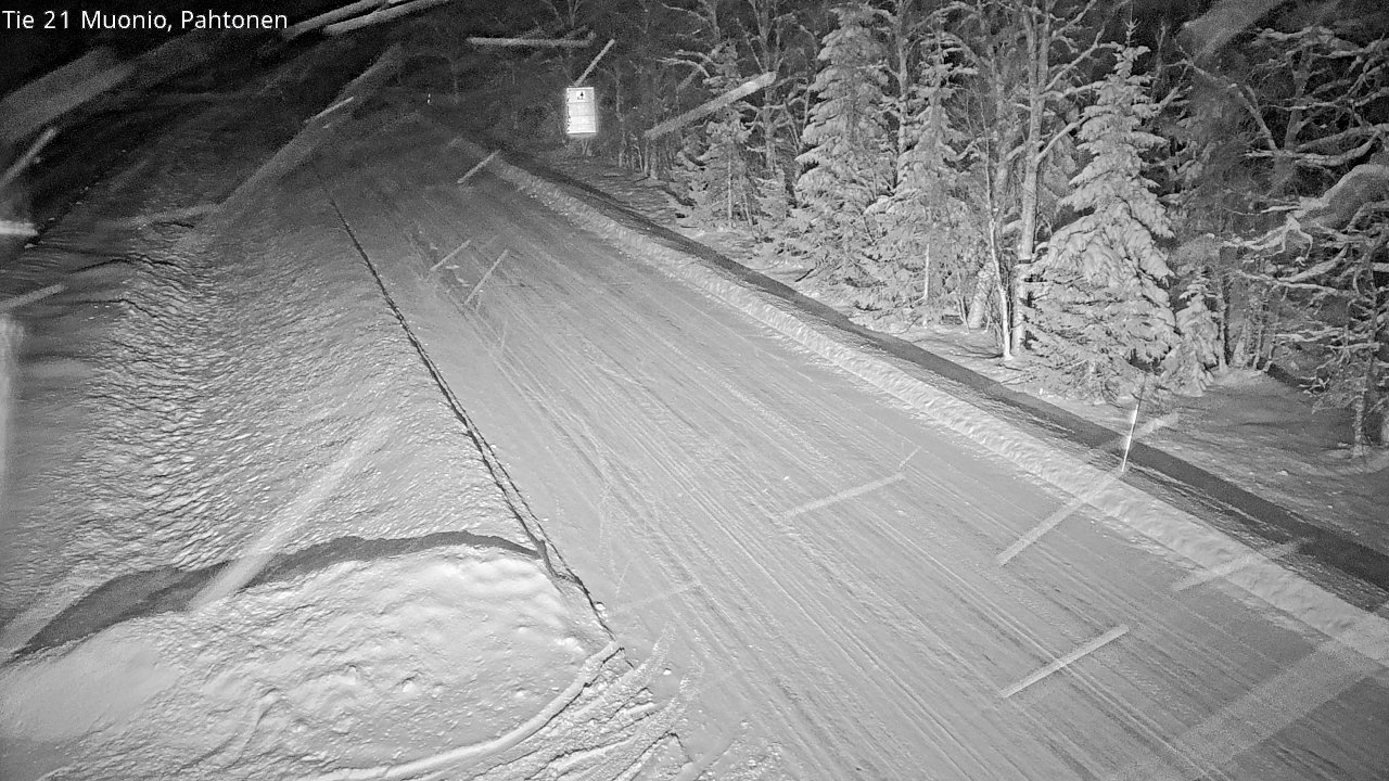 Weather Camera Image Väg 21 Muonio Pahtonen, Muonio, Lappi