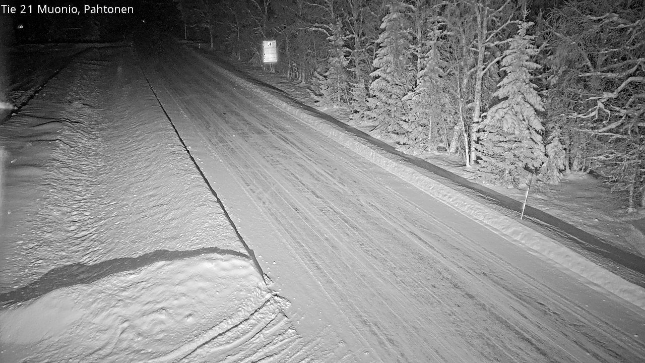 Weather Camera Image Road 21 Muonio Pahtonen, Muonio, Lappi