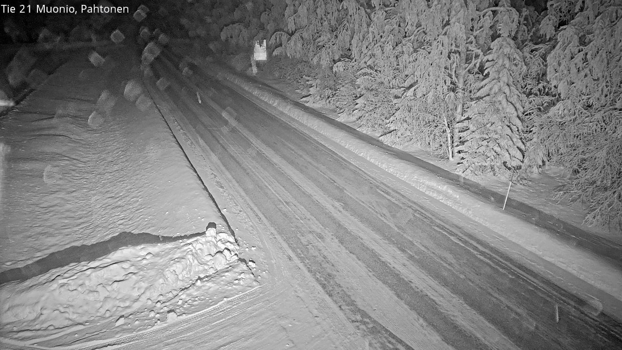 Weather Camera Image Väg 21 Muonio Pahtonen, Muonio, Lappi