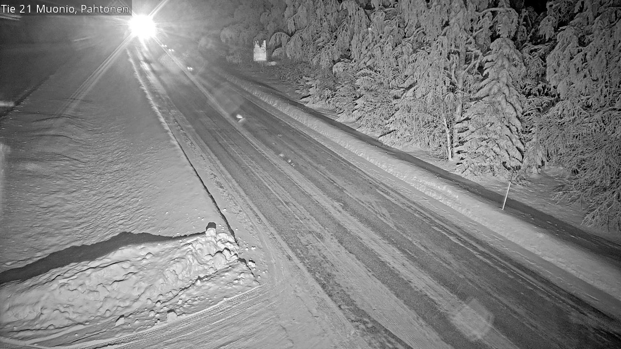Weather Camera Image Väg 21 Muonio Pahtonen, Muonio, Lappi