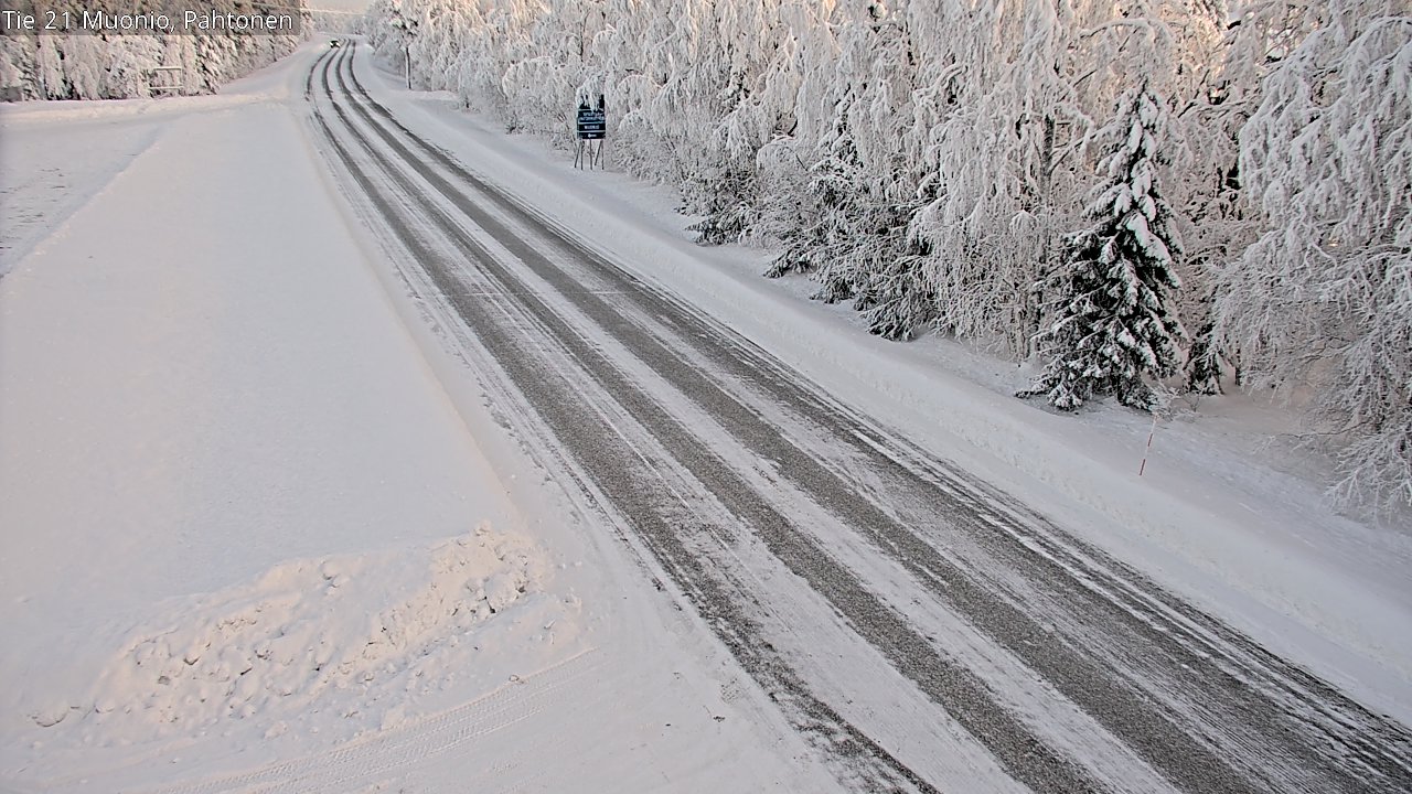 Weather Camera Image Road 21 Muonio Pahtonen, Muonio, Lappi