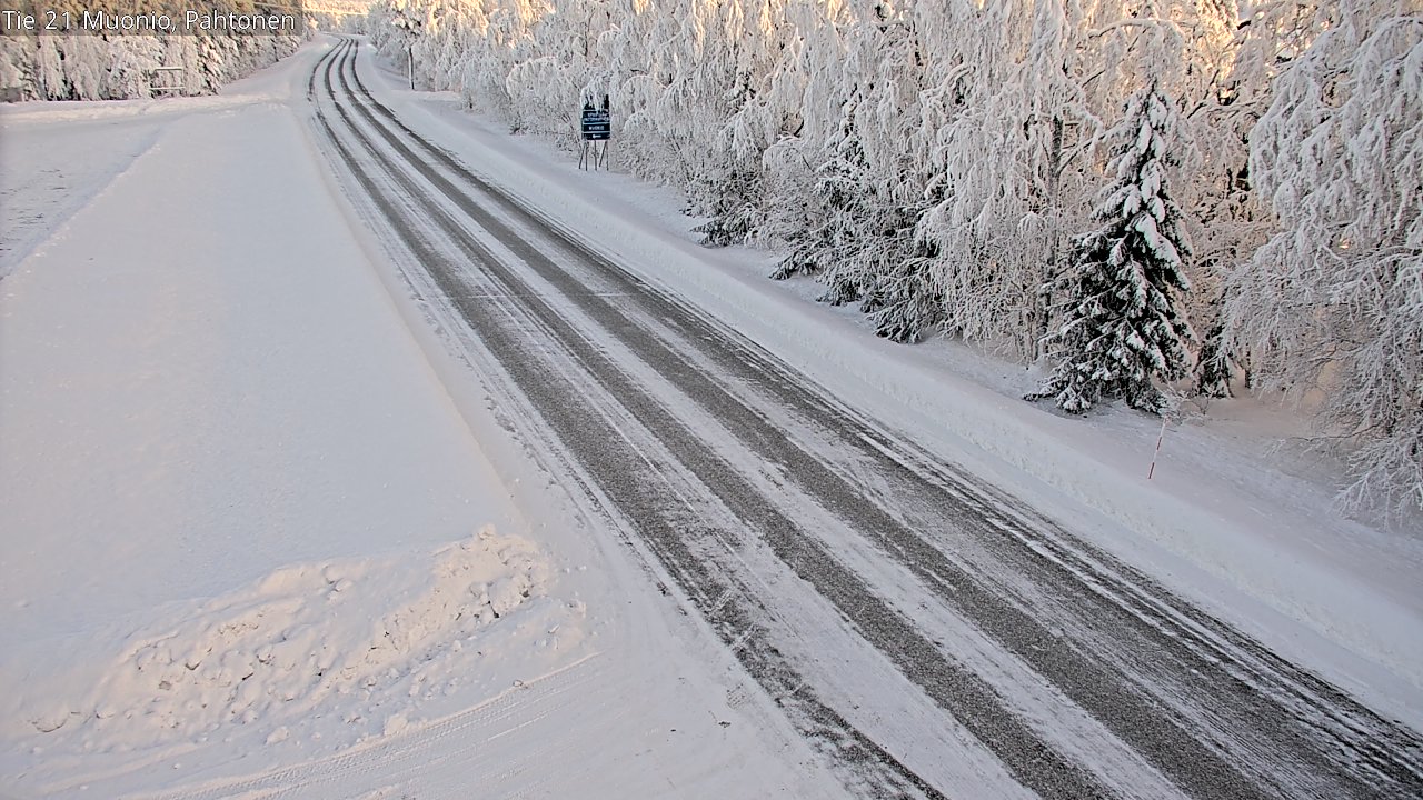 Weather Camera Image Road 21 Muonio Pahtonen, Muonio, Lappi