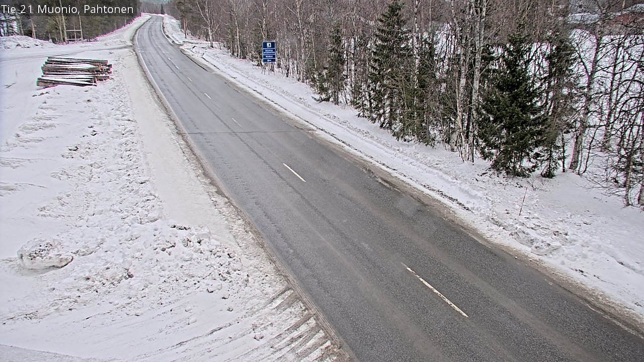 Weather Camera Image Väg 21 Muonio Pahtonen, Muonio, Lappi